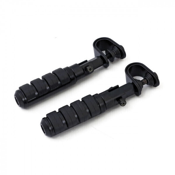 BLACK FOOTPEGS SOFTRIDE WITH CLAMPS