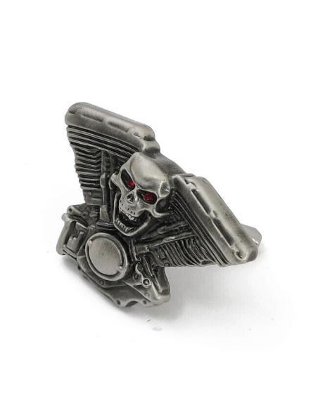 EMBLEMA DO CRÂNIO DO MOTOR PARAFUSOS "PAR"
