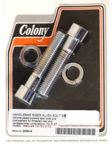 CHROME SCREWS FOR HD TURRETS - 1/2"-13 X 2.5" (6.35CM)