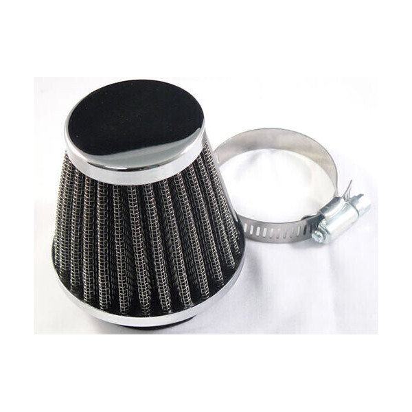 POWER FILTER CONICAL CHROME 42MM