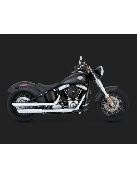 Comprar Colas Twin Slash 3" Cromadas Para Softail Deluxe/Cross Bones/Sli a precio de oferta