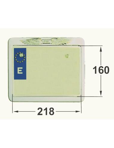 SUPORTE PARA PLACA EUROPEIA EAGLE CROMADO