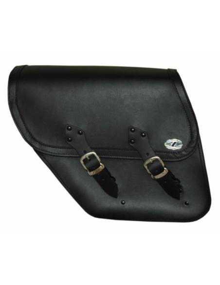 BLACK BRETONIA LEATHER SADDLEBAGS