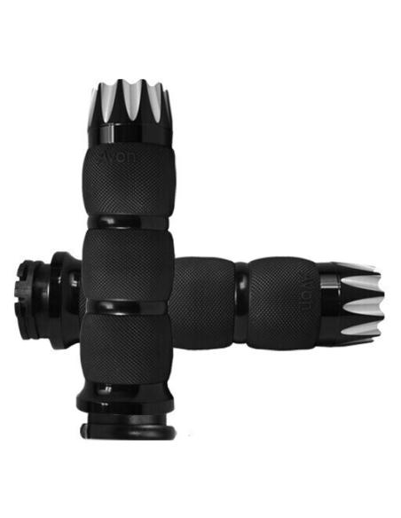 AVON EXCALIBUR BLACK HARLEY GRIPS