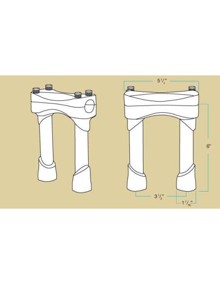 TORRES MURDOCK CROMO DE 15CM (6") BILTWELL