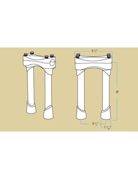 TORRES MURDOCK CROMO DE 20,5CM (8") BILTWELL