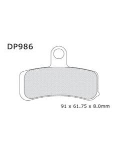 PASTILHAS DE FREIO DIANTEIRAS SINTERED DP986 08-13 2