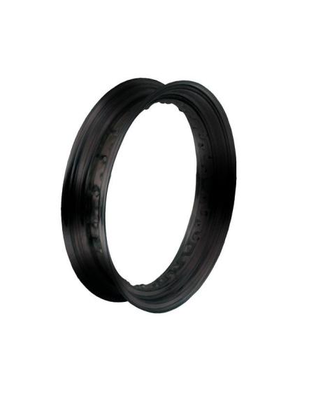 JANTE NOIRE 2.15 X 18" AVEC 40 RAYONS - VALVE CENTRALE MÉTALLIQUE