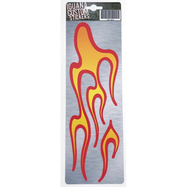 FLAME DECAL RIGHT 7.6 X 25.4 CM