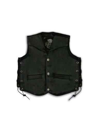 Acquista Gilet in Pelle con Lacci Laterali per Bambino a Prezzo Scontato