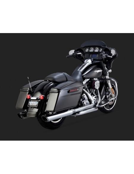CAUDAS DE CORTE DUPLA CROMADA RODADA 4" PARA TOURING HD DE 1995 A 201