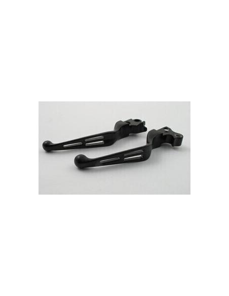 3-SLOT BLACK HARLEY LEVERS