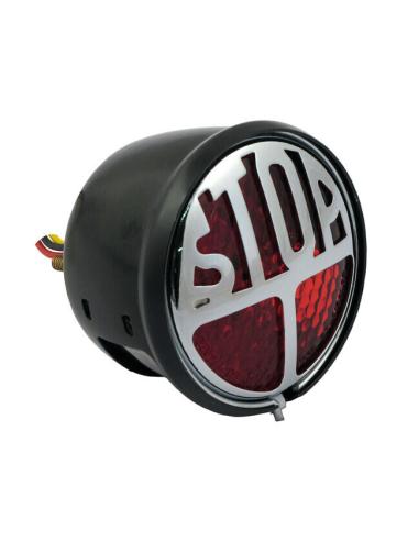RETRO PILOTO DE LENTE VERMELHA STOP LED APROVADO