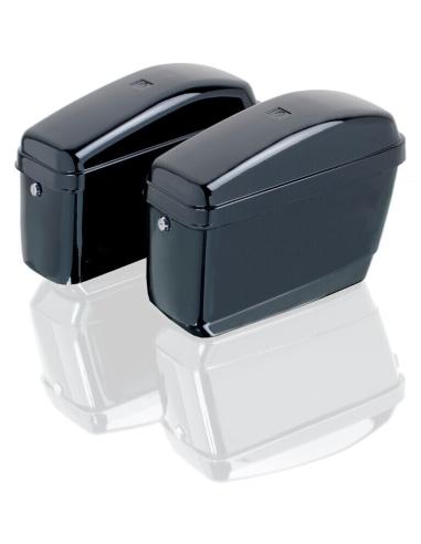 RÍGIDOS "MINI ROTA" BLACK GLOSS SADDLEBAGS