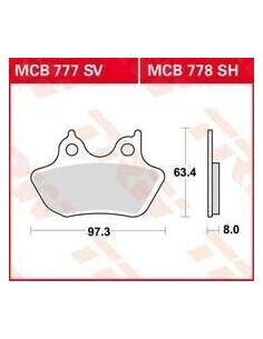 Acquista Pastiglie Freno Posteriori Sinterizzate Mcb778Sh a prezzo scontato 2