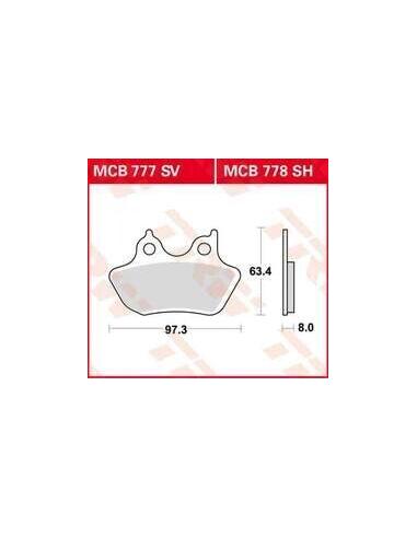 Buy Rear Sintered Brake Pads Mcb778Sh at a Discount Price