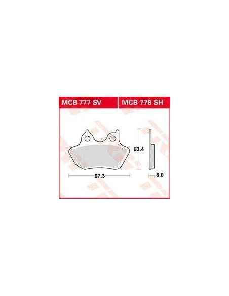 Comprar Pastillas De Freno Trasera Sinterizada Mcb778Sh  a precio de oferta
