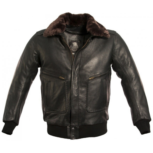 REAL LEATHER JACKET "AVIATOR WINGS" WIHT CE PROTECTIOS