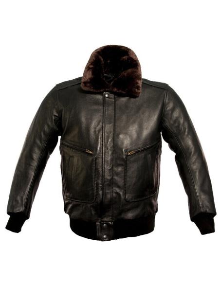 REAL LEATHER JACKET "AVIATOR WINGS" WIHT CE PROTECTIOS