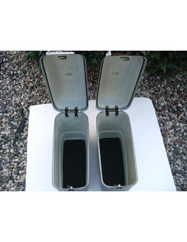 RIGID SADDLEBAGS "MINI ROUTE" GLOSSY BLACK
