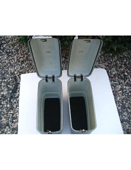 RIGID SADDLEBAGS "MINI ROUTE" GLOSSY BLACK