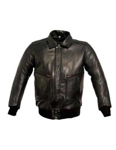 REAL LEATHER JACKET "AVIATOR WINGS" WIHT CE PROTECTIOS