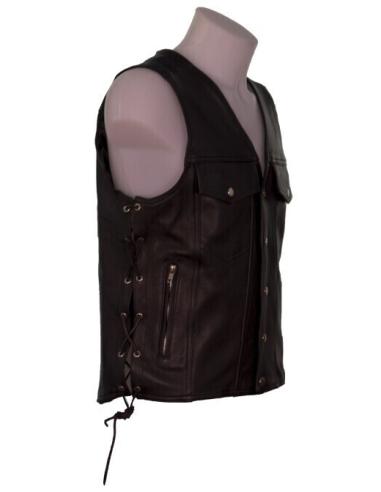GILET EN CUIR DE QUALITÉ SUPÉRIEURE