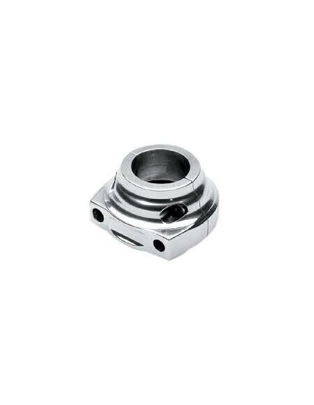 CHROME THROTTLE CLAMP SET, DUAL CABLE