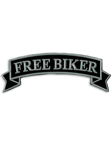 PEQUENO PATCH FREE MOTOCICLISTA CINZA 3 X 10