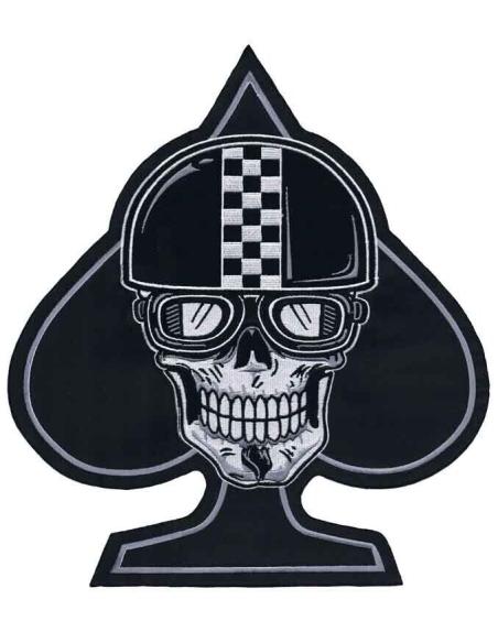 RACER SPADE SKULL PATCH 28 X 30 CM