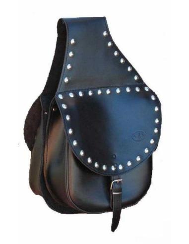 MICKEY ROURKE STUDDED LEATHER SADDLEBAGS
