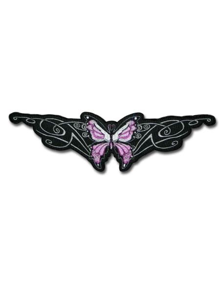 PATCH BORBOLETA TRIBAL ROXO 29 X 9 CM