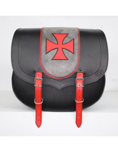 SAC DE SELLE EN CUIR SPARTA NOIR CROSS MALTE