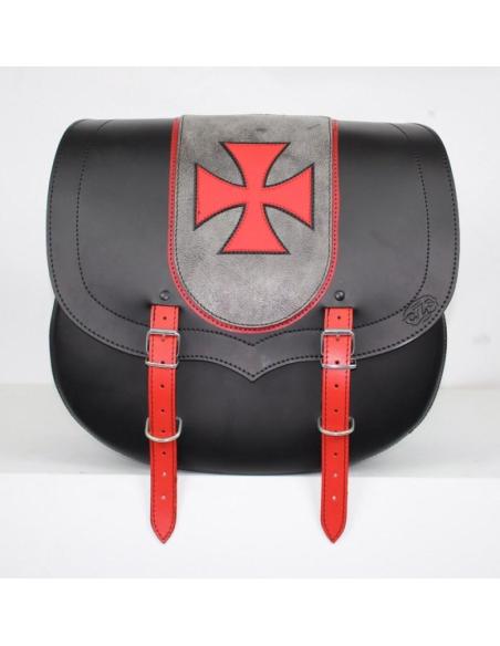SAC DE SELLE EN CUIR SPARTA NOIR CROSS MALTE