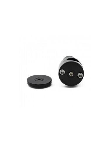 TOURELLES EN ALUMINIUM SCULPTÉ NOIR TALON 3" (7,5CM)
