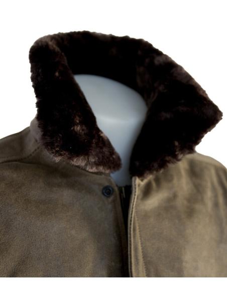 Acquista Giacca Aviator Wings Marrone in Pelle Naturale con Protezioni a Prezzo Scontato