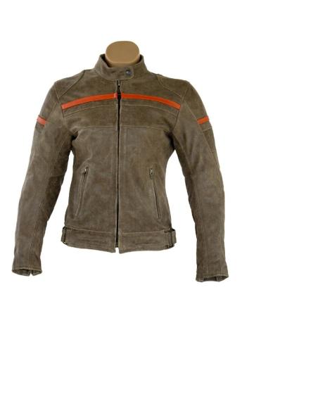 Comprar Chaqueta Femenina En Piel Envejecida "Trophy" Con Protecciones C a precio de oferta