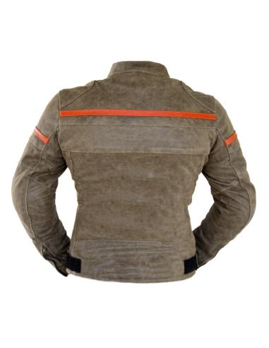 Comprar Chaqueta Femenina En Piel Envejecida "Trophy" Con Protecciones C a precio de oferta