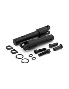 Black Footpeg Conversion Bracket Kit Sporster Forward Controls