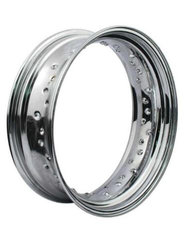 Acquista Cerchio Cromato 4.5 X 16" Con 40 Raggi - Valvola Laterale In Gomma a prezzo scontato