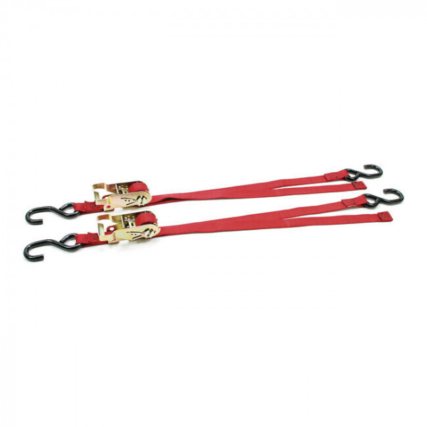 SET 2 TIE-DOWNS ANCRA RAT PACK RED