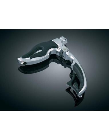 Comprar Estriberas Para Harley "Flame" Con Talonera Plegable a precio de oferta