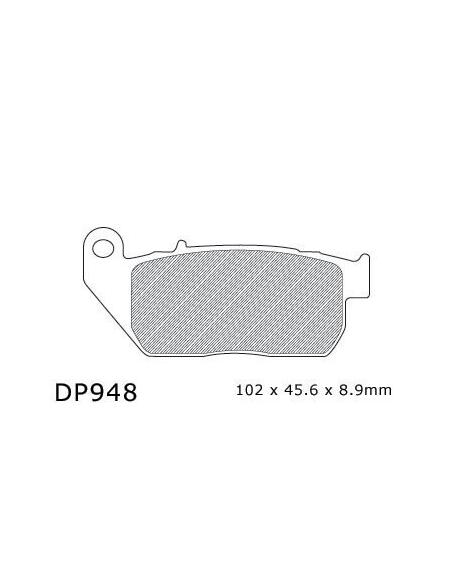 PATINS DE FREIN AVANT FRITTÉS DP948 04-13