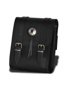 BASIC SISSY BAR BACKREST SADDLEBAG WITH 1 CONCHO