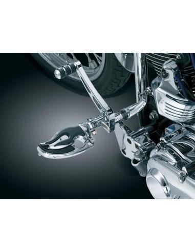 REPOSE-PIEDS HARLEY "FLAME" AVEC TALON PLIANT