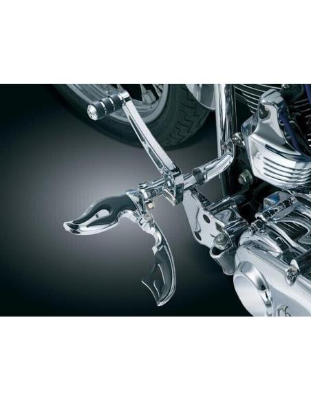 Comprar Estriberas Para Harley "Flame" Con Talonera Plegable a precio de oferta