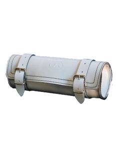 SMALL WHITE LEATHER ROLL