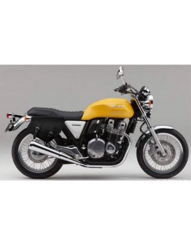 BASIC TIFON LEATHER SADDLEBAGS