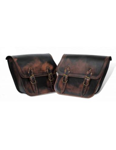 APACHE VINTAGE LEATHER SADDLEBAGS
