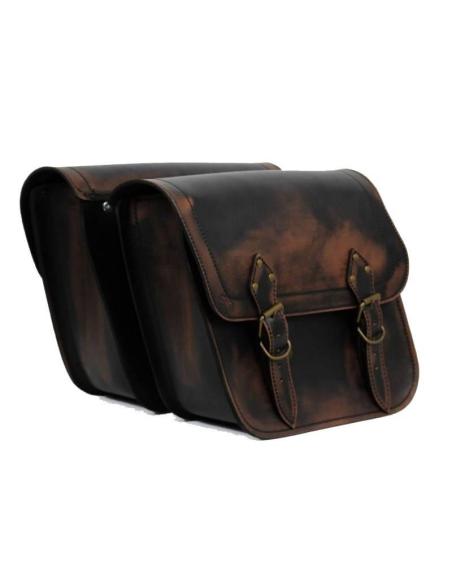 APACHE VINTAGE LEATHER SADDLEBAGS